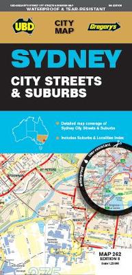 Sydney City Streets & Suburbs Map 262 8th ed waterproof
